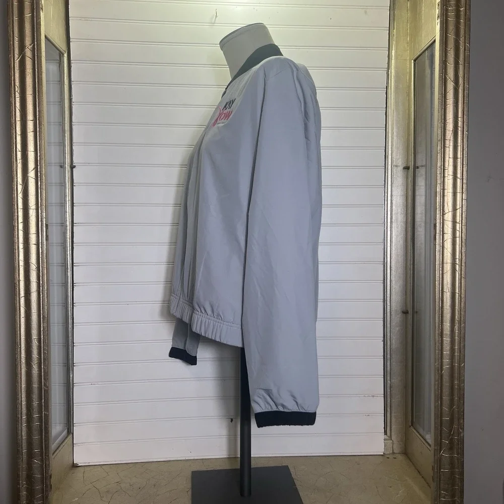 NWT Nike Dri-FIT Kay Yow Cancer Fund Full Zip Wind Breaker Jacket Gray Womens XL - Picture 3 of 10